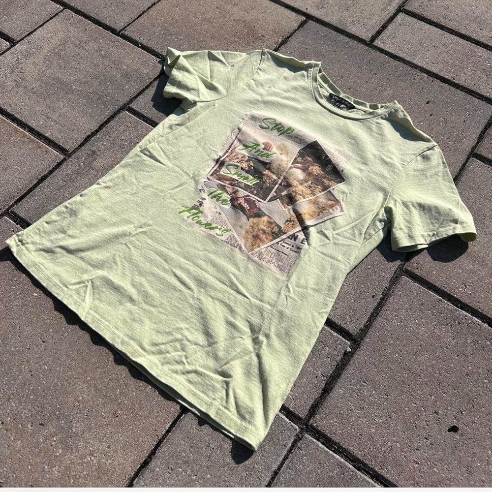 Green Graphic Short Sleeve Tee